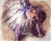Edgar Degas Dancer Adjusting her Slippers oil